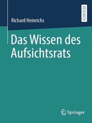 cover image of Das Wissen des Aufsichtsrats